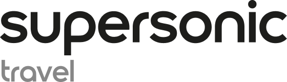 Logo van de Dyson Supersonic Travel.